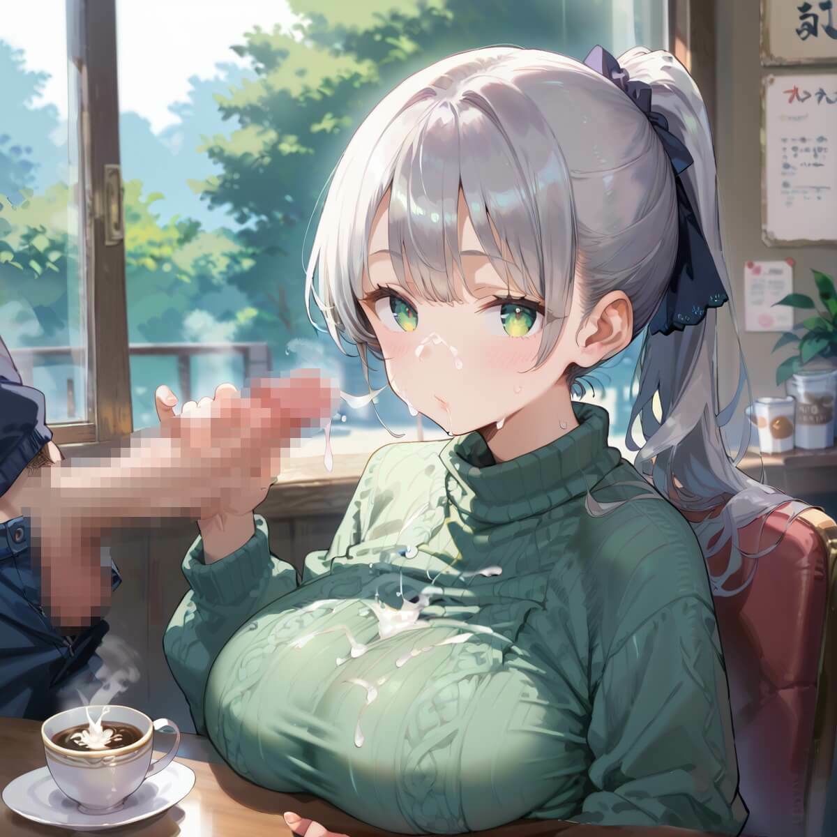 行きつけカフェのどエロいお姉さん6・190枚 - サンプル画像 4