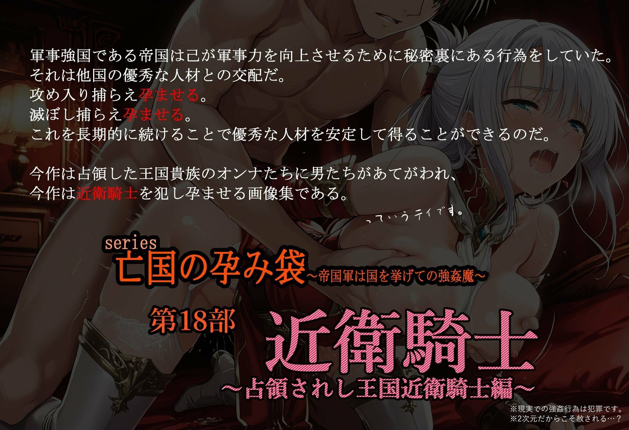 ［亡国の孕み袋］ 〜帝国軍は国を挙げての強●魔〜   第18部 占領されし王国 近衛騎士編 - サンプル画像 1