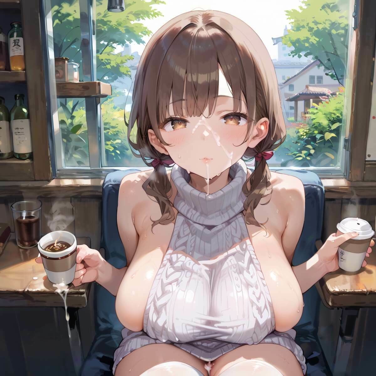 行きつけカフェのどエロいお姉さん8・190枚 - サンプル画像 10