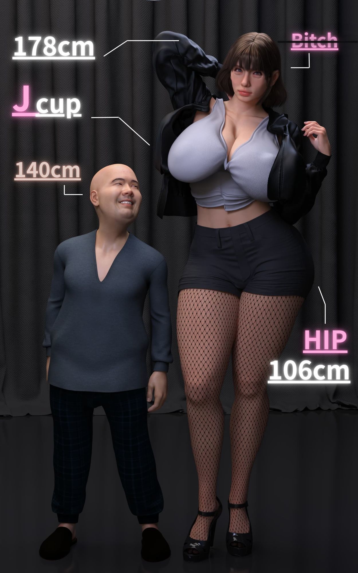 高身長ギャル×低身長おっさんがSEXすることになった訳 - サンプル画像 1