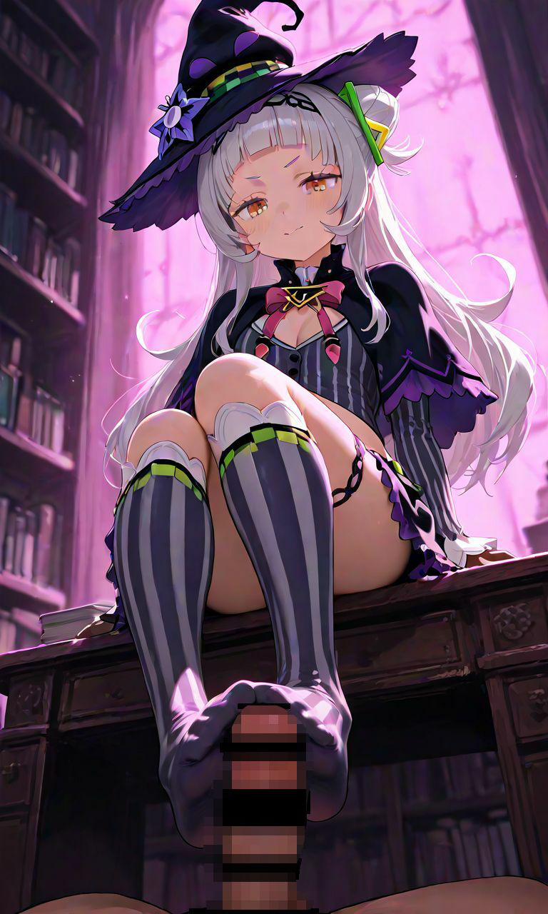 Vtuber紫〇シオンのドS足裏日記  ドM向けイラストCG集 - サンプル画像 1