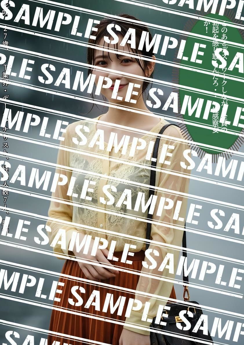 びしょ濡れOL盗撮〜透けブラ日誌〜 vol.1 - サンプル画像 8