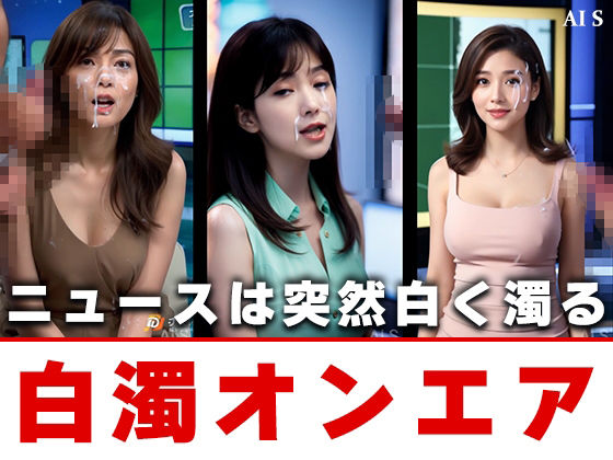 【約40分】『白濁ニュース』 清楚な笑顔に、白濁の雨。-AIで描く究極の美女達- - サンプル画像 9