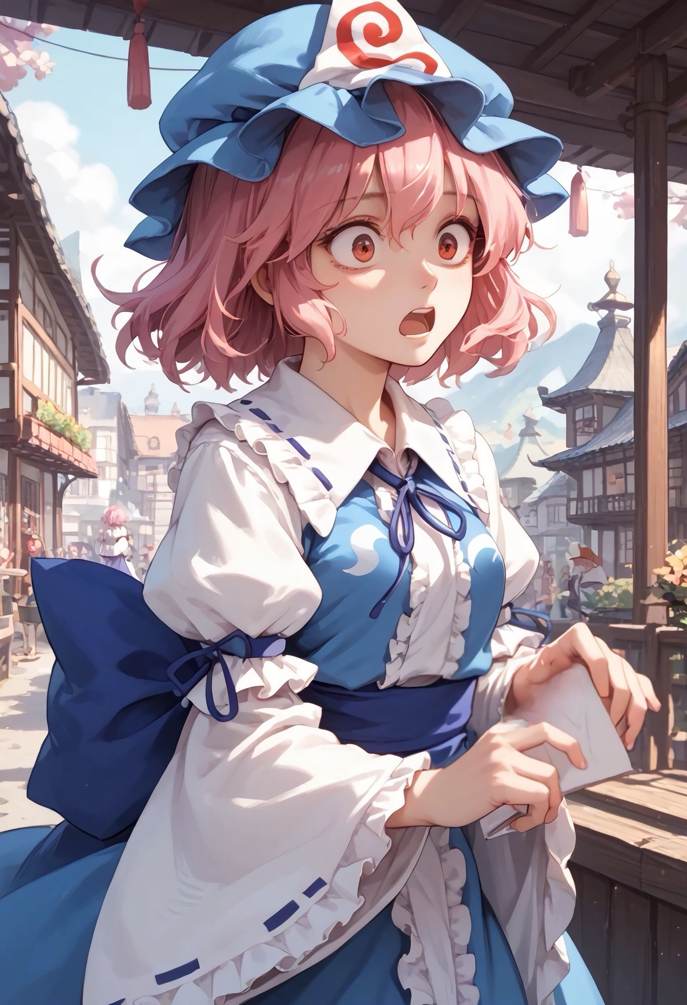 むっちむちな幽々子と性交 - サンプル画像 2