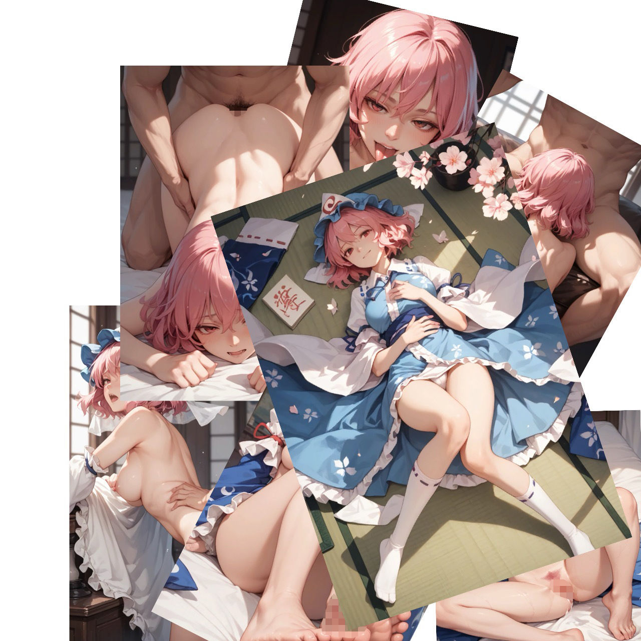 むっちむちな幽々子と性交 - サンプル画像 10