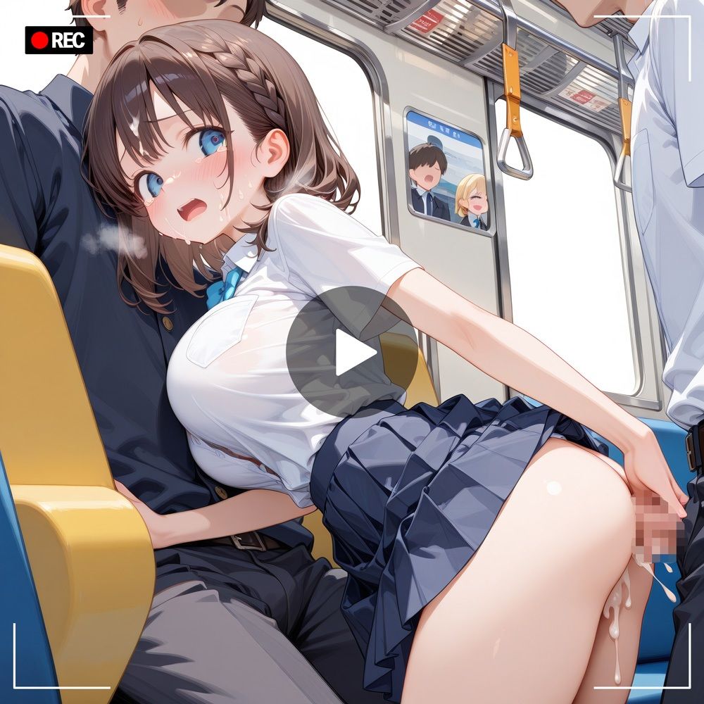 月曜〇のたわわアイちゃんと痴●電車（CG＋動画） - サンプル画像 5
