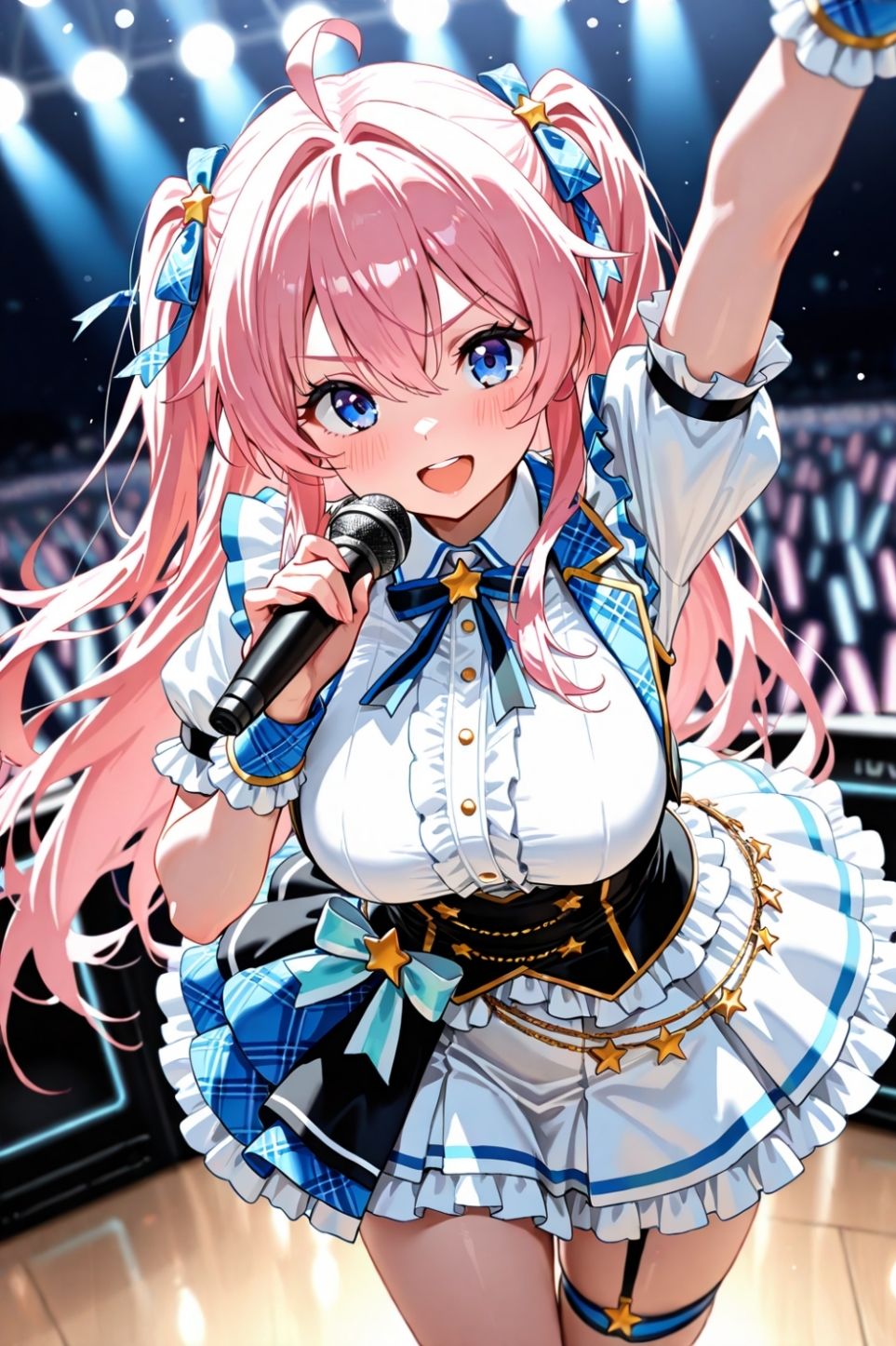 アイドルステージ！ファン参加型！見せつけ中出し大乱交！ - サンプル画像 1