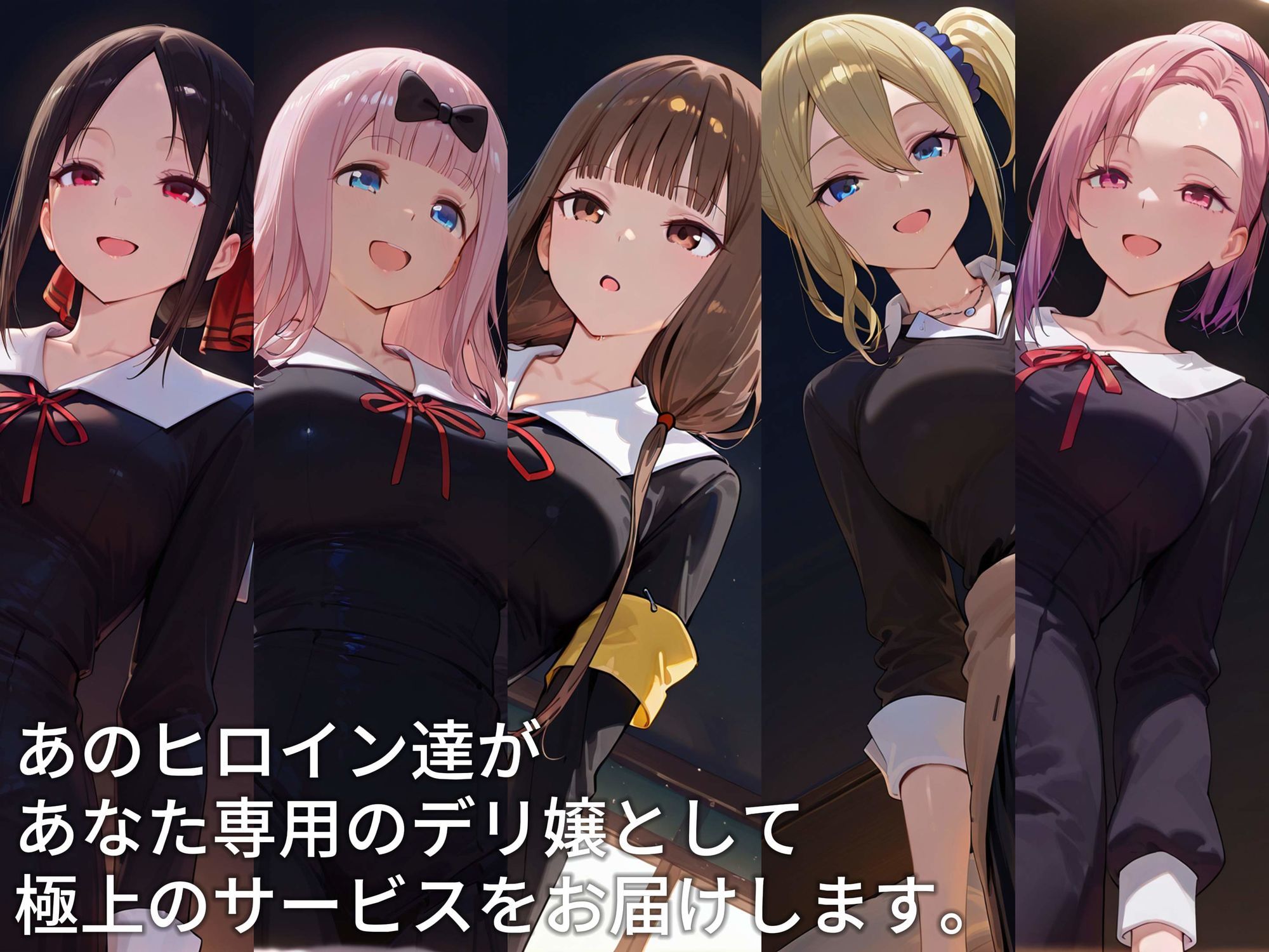 デリヘルヒロイン -か〇や様は告ら〇たい編- - サンプル画像 1