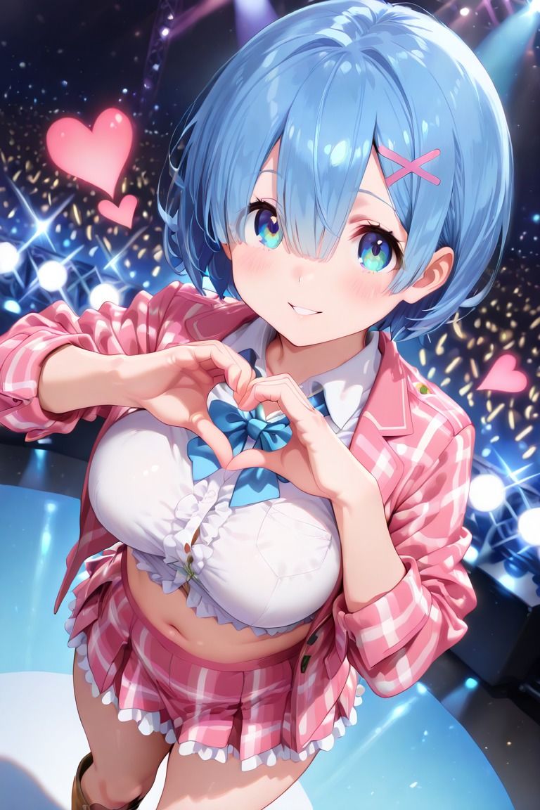 A〇B風メイドアイドルれ〇りんのかわいいポーズイラスト集 - サンプル画像 3