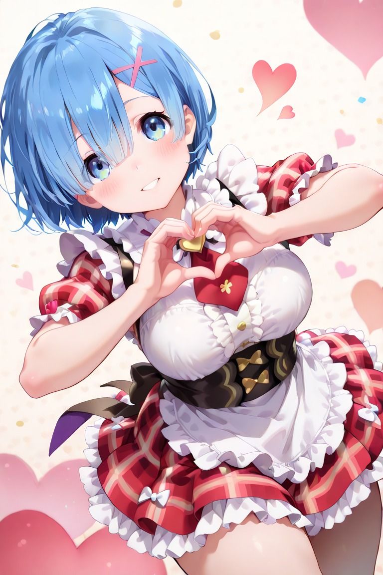 A〇B風メイドアイドルれ〇りんのかわいいポーズイラスト集 - サンプル画像 5