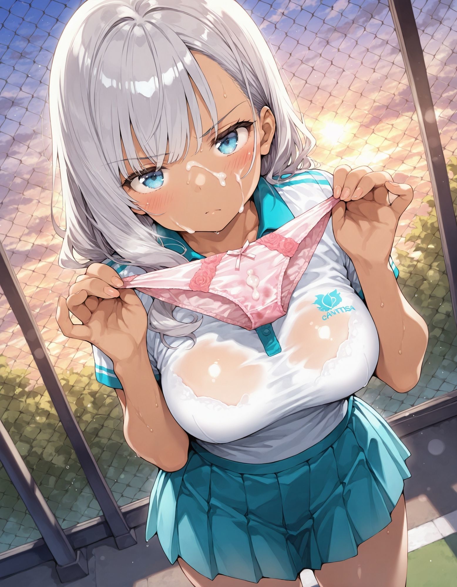 テニス女子からパンツプレゼント - サンプル画像 3
