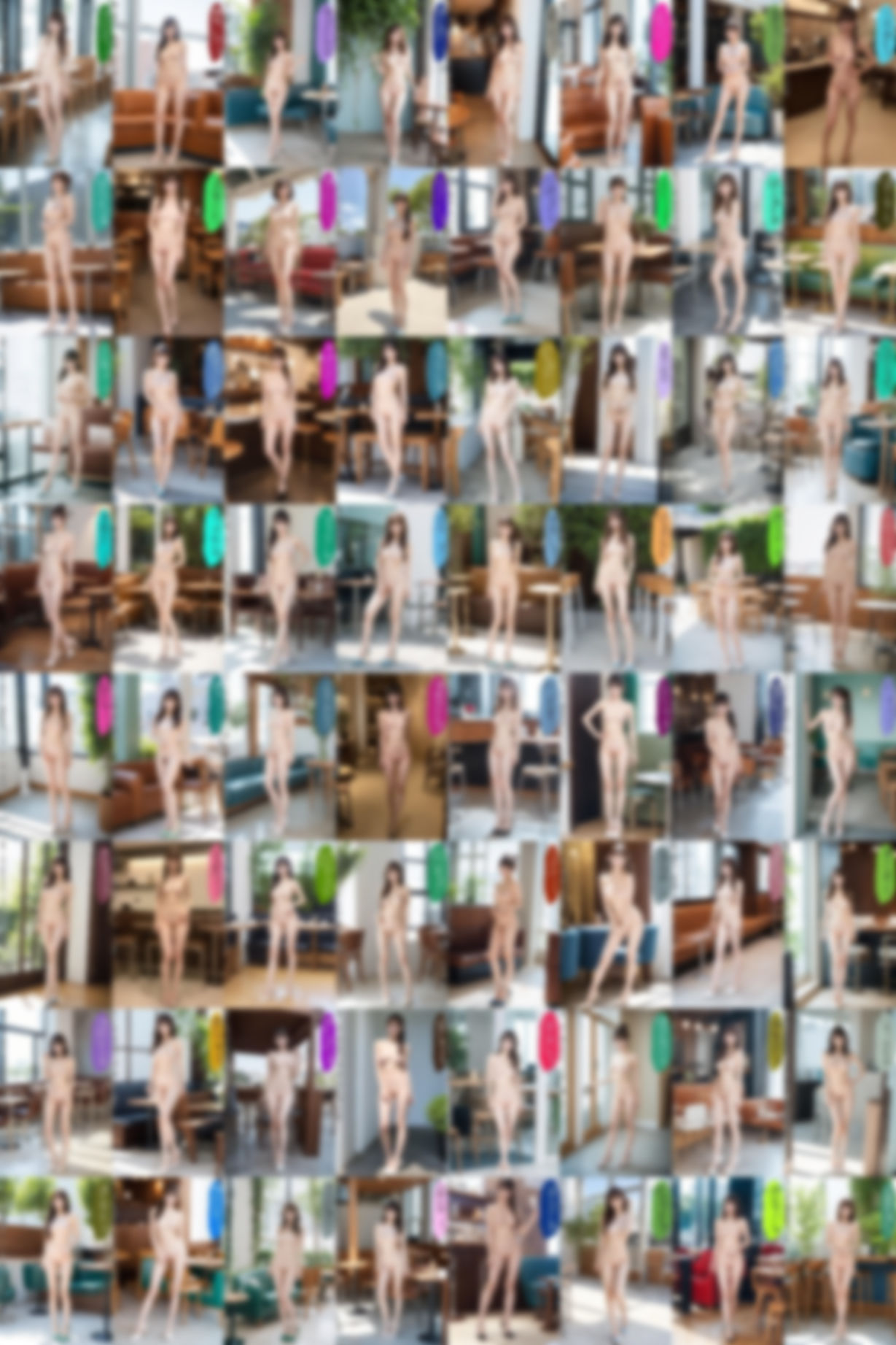 全裸カフェ店員の笑顔接客〜観察専用オナネタ〜 - サンプル画像 9