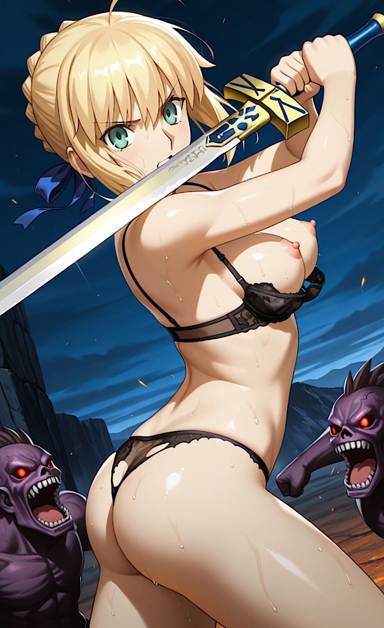 【Fateエロ！】セイ◯ー  盗撮魔法で監視される！ - サンプル画像 4