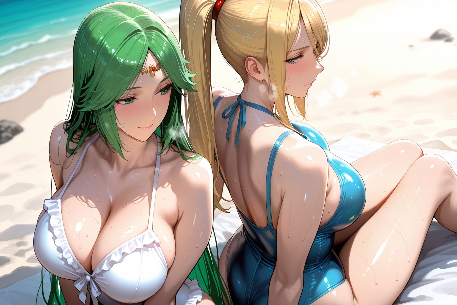 サ○ス＆パ○テナinビーチ - サンプル画像 1