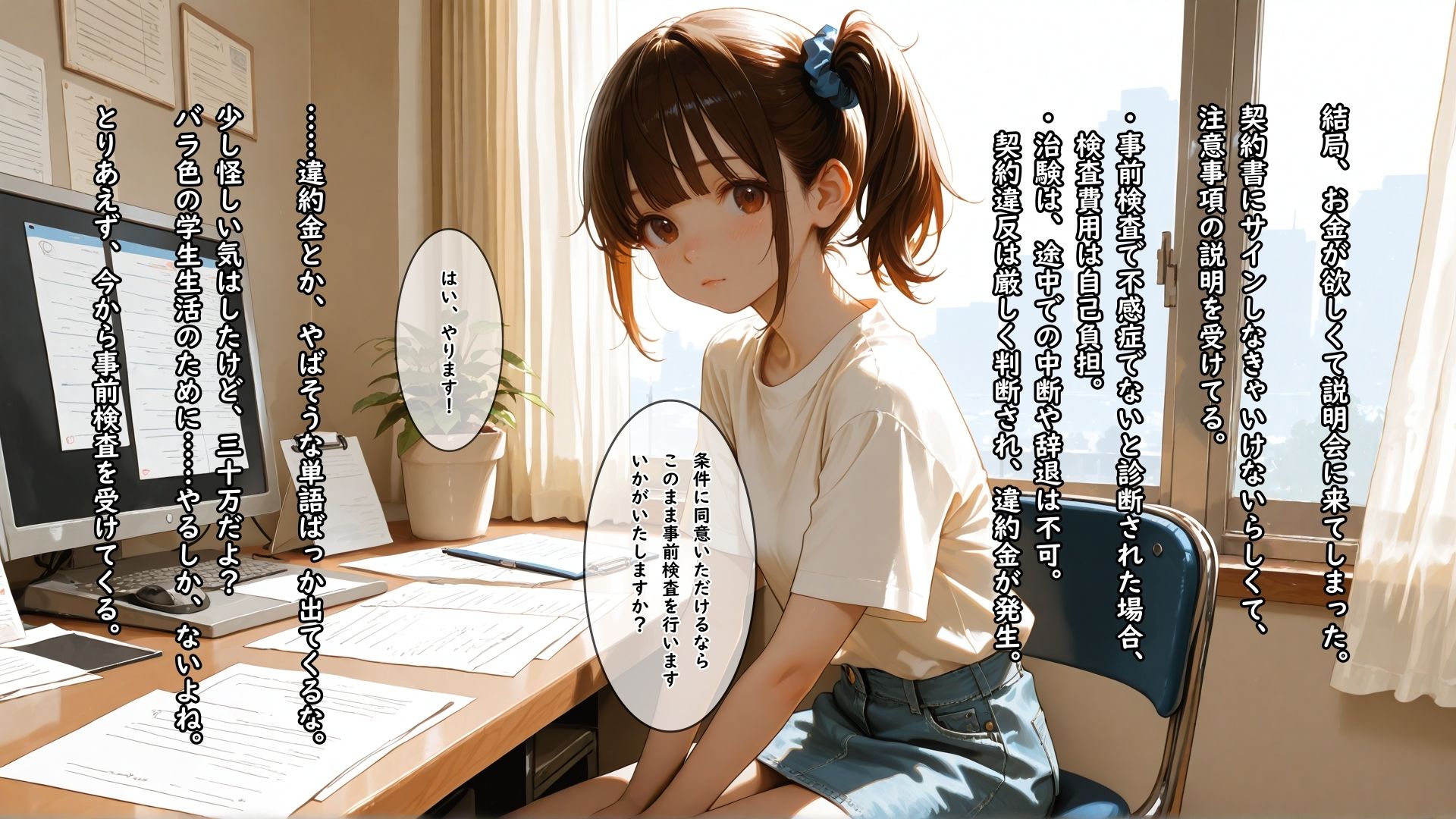 高額報酬の治験に応募したら不感症治療用の触手で快楽漬けにされて何回イってもやめてもらえない女の子 - サンプル画像 2