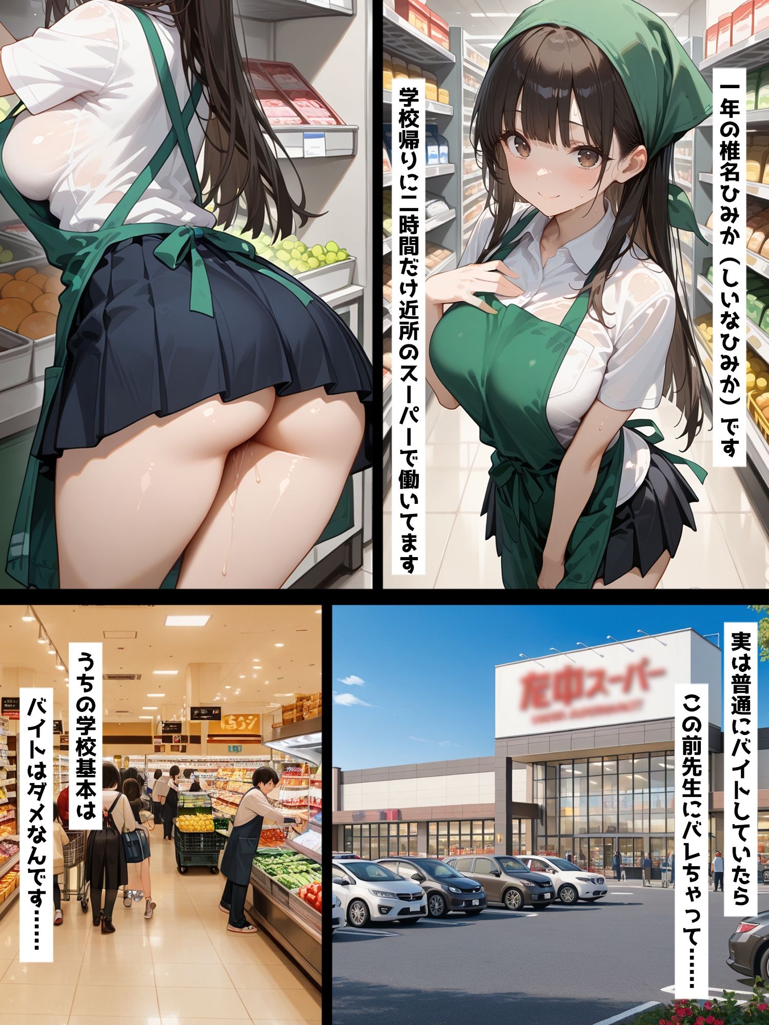 性教育学園X やりまくり！全裸バイト スーパー店員編 vol.42【セリフ入有】 - サンプル画像 1