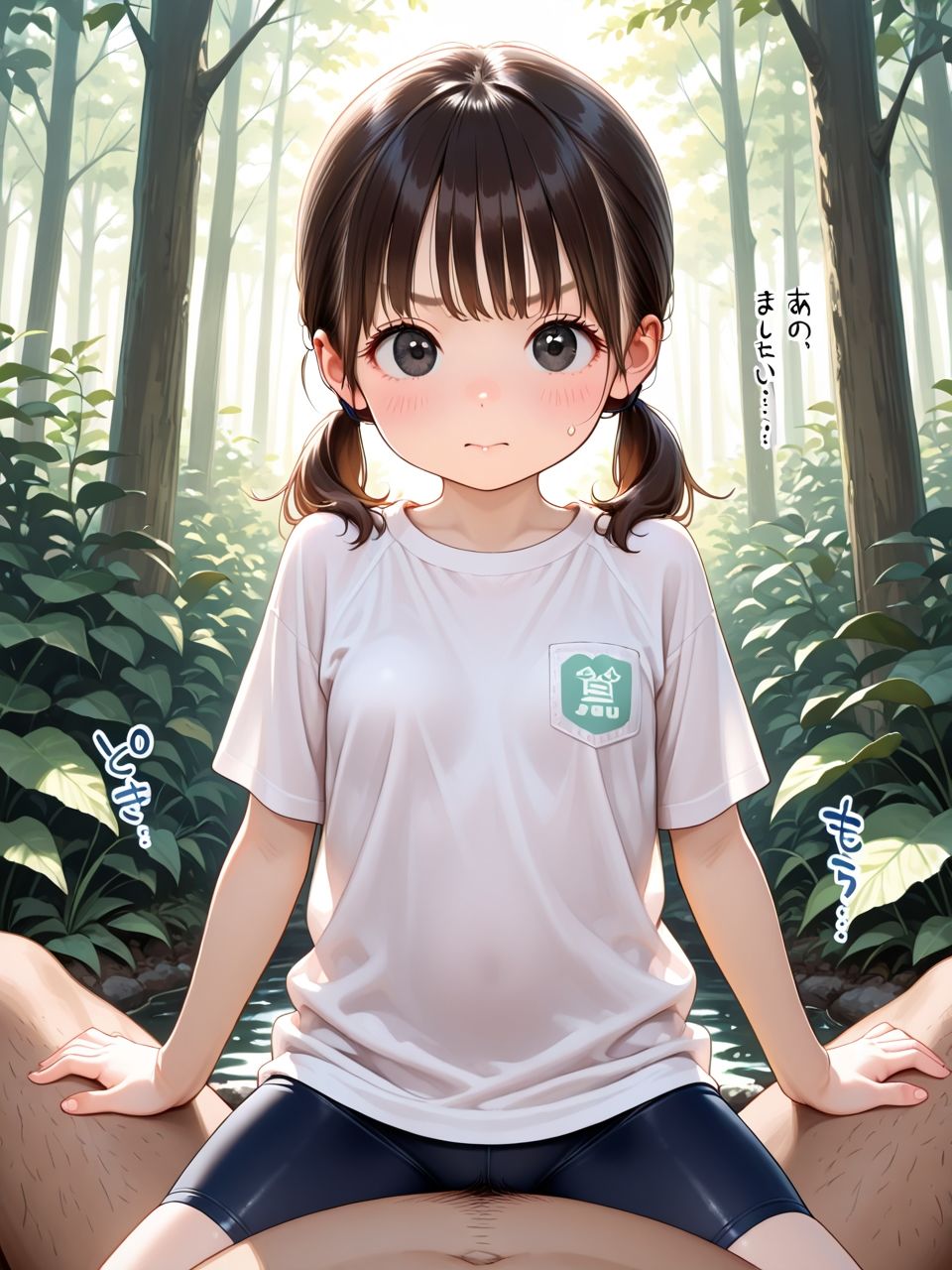 森の中で種付けされた少女 - サンプル画像 2