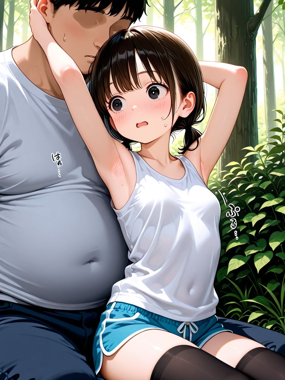 森の中で種付けされた少女 - サンプル画像 9
