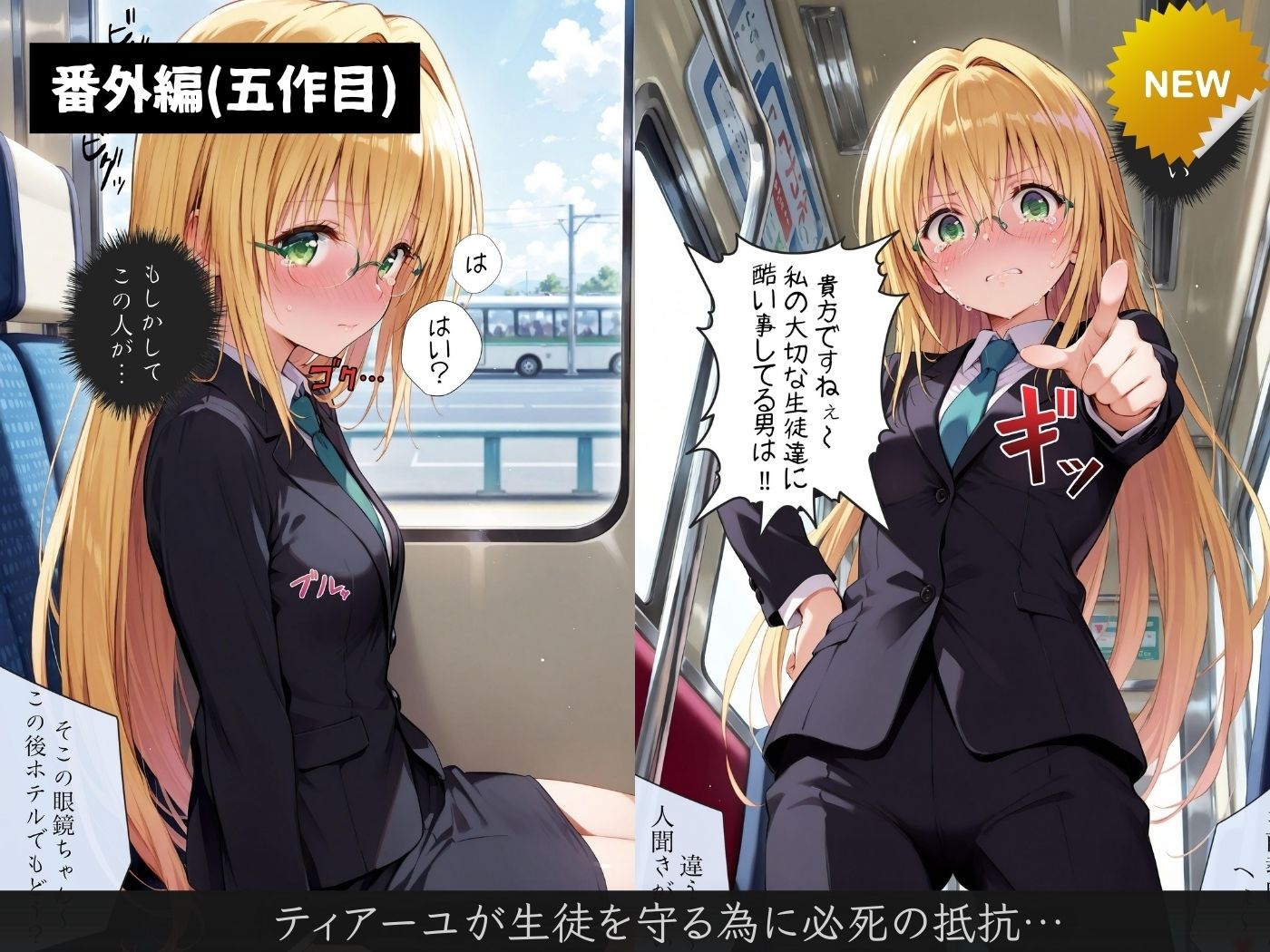 【総集編】痴●バス〜無敵の人に犯●れた女子●生達〜（ToL●VEる主要キャラ） - サンプル画像 7