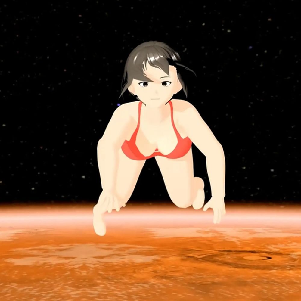 宇宙グラビア  無重力で暴れるHカップおっぱい  小津りさ - サンプル画像 1