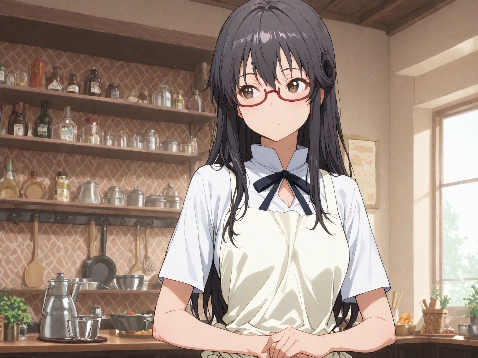 AIイラストCG集106  WOR〇ING！！  松〇摩耶 - サンプル画像 1