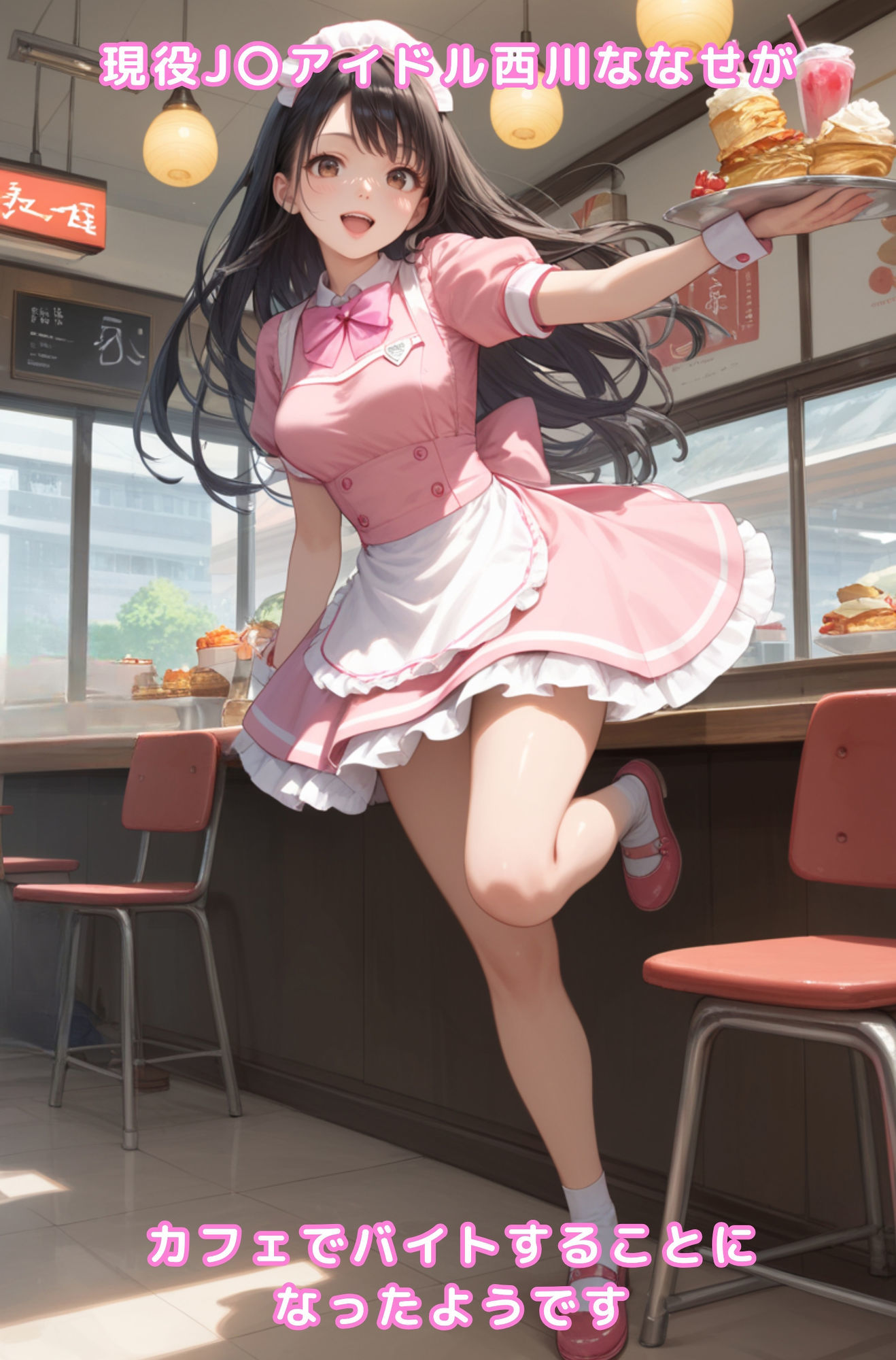 グラビア＆裏画像 バイト編 JKアイドル 西川ななせ＆橋本なおみ - サンプル画像 1