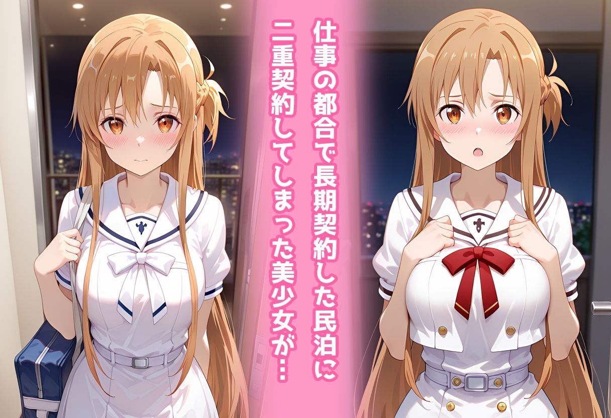 民泊トラブル！？…美少女と突然の強●ルームシェア性活 〜アスナ編〜 - サンプル画像 1