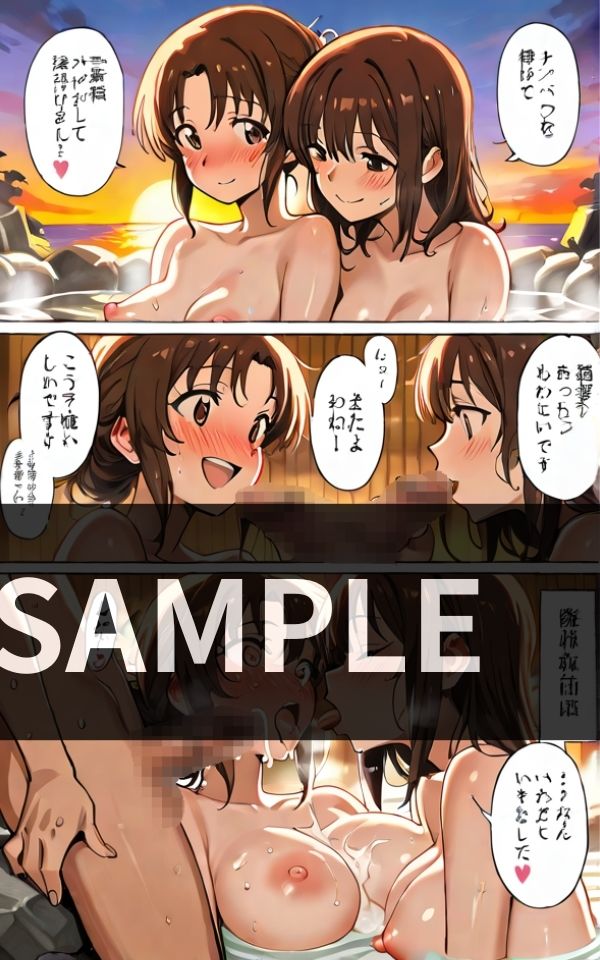 幼馴染と 混浴温泉で 一線を超えちゃう - サンプル画像 1