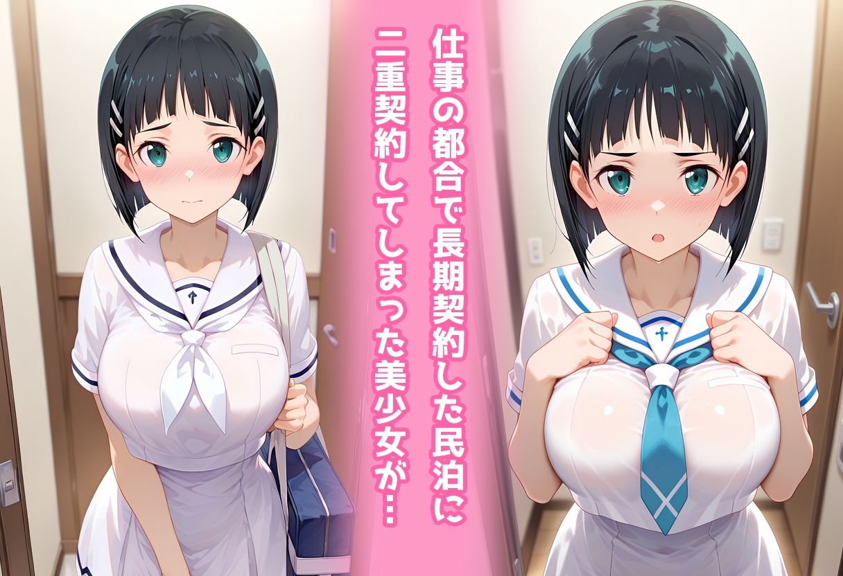 民泊トラブル！？…美少女と突然の強●ルームシェア性活 〜直葉編〜 - サンプル画像 1