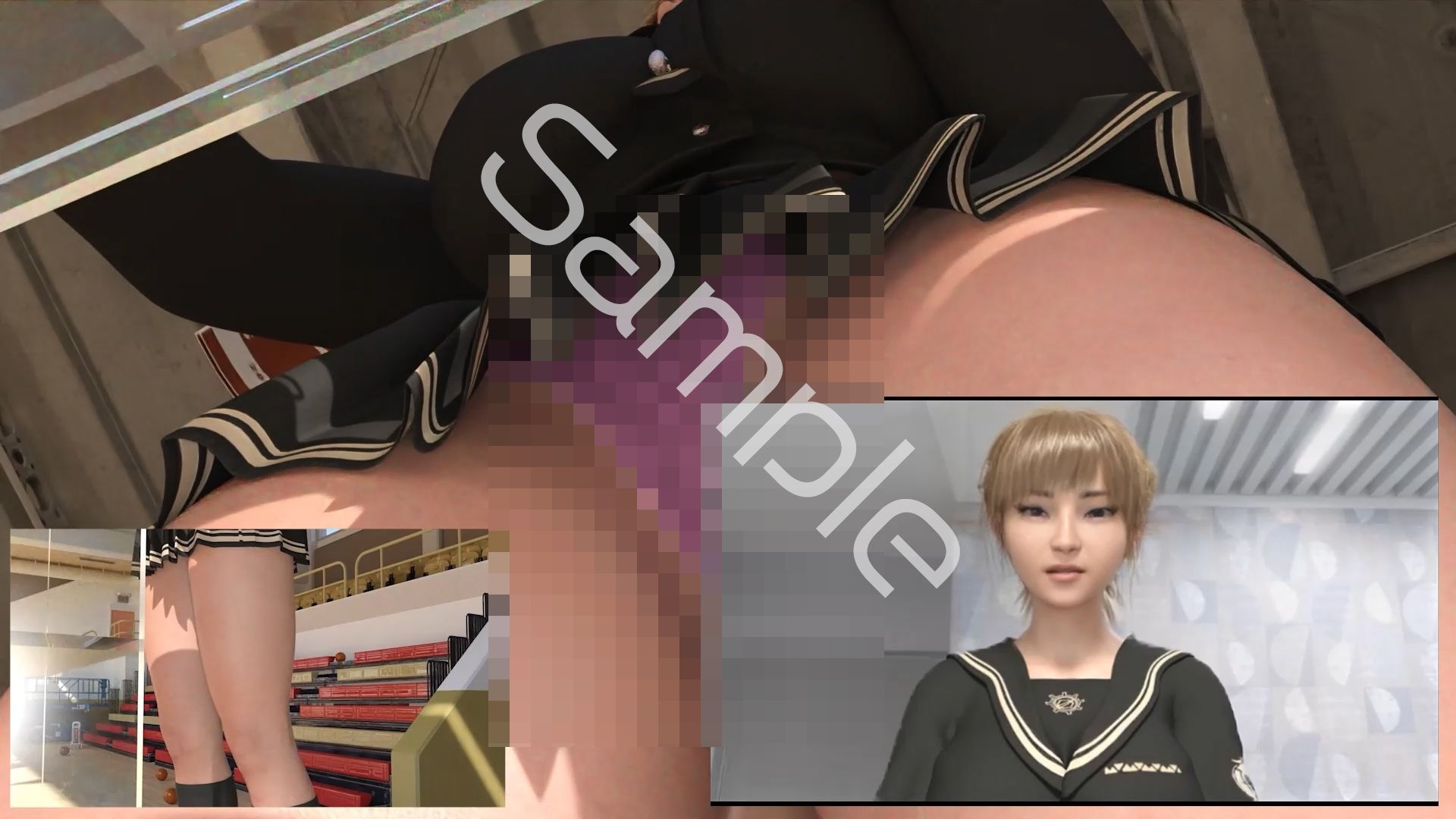 【▲100●100】生徒会長 一ノ瀬廻里・県警からの事情聴取で、自らの盗撮被害動画の確認を強いられる:Vol.R012『朝の全校生徒向け演説でのスカート内逆さ撮り被害』 - サンプル画像 4