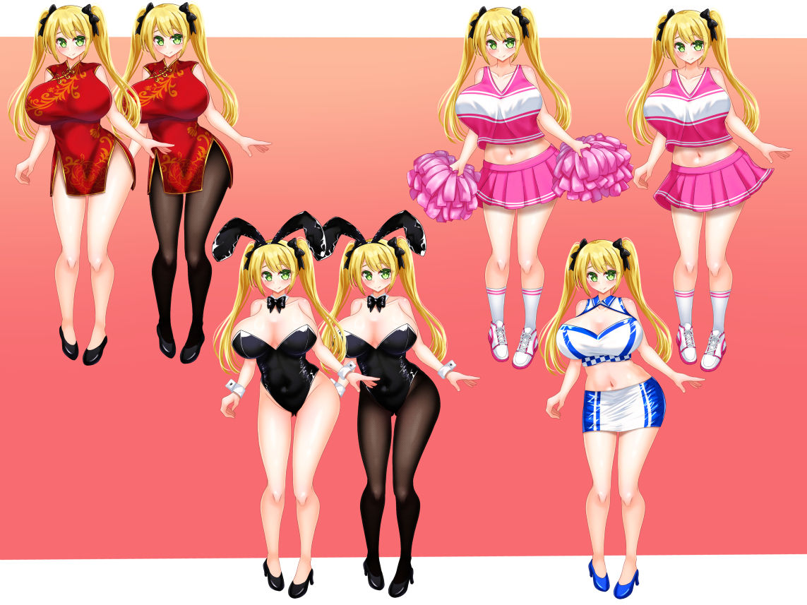 立ち絵素材 制服の女の子 HCGセット3 - サンプル画像 10