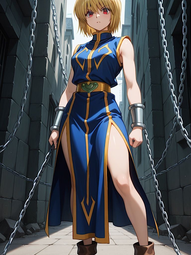 【女戦士】黒下着を念能力で覗き見屈辱！ - サンプル画像 1