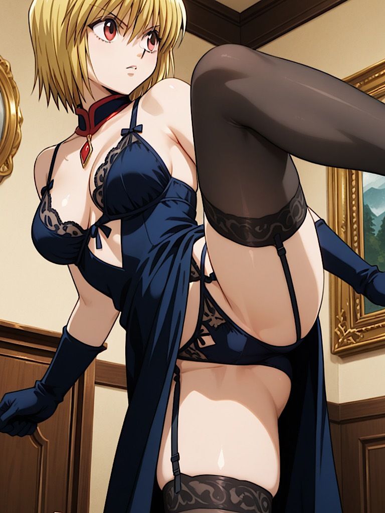 【女戦士】黒下着を念能力で覗き見屈辱！ - サンプル画像 5