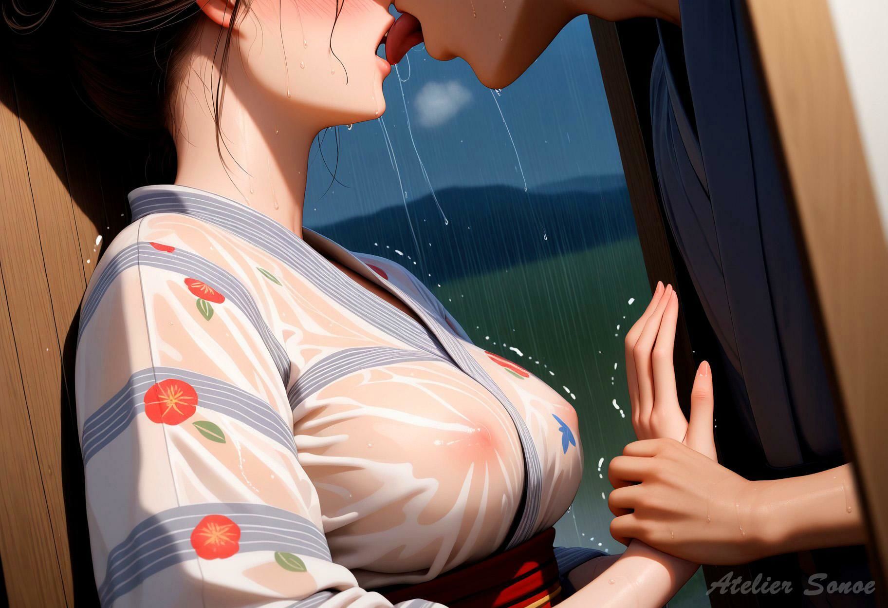 浴衣、宵雨に響く── 其ノ参 - サンプル画像 4