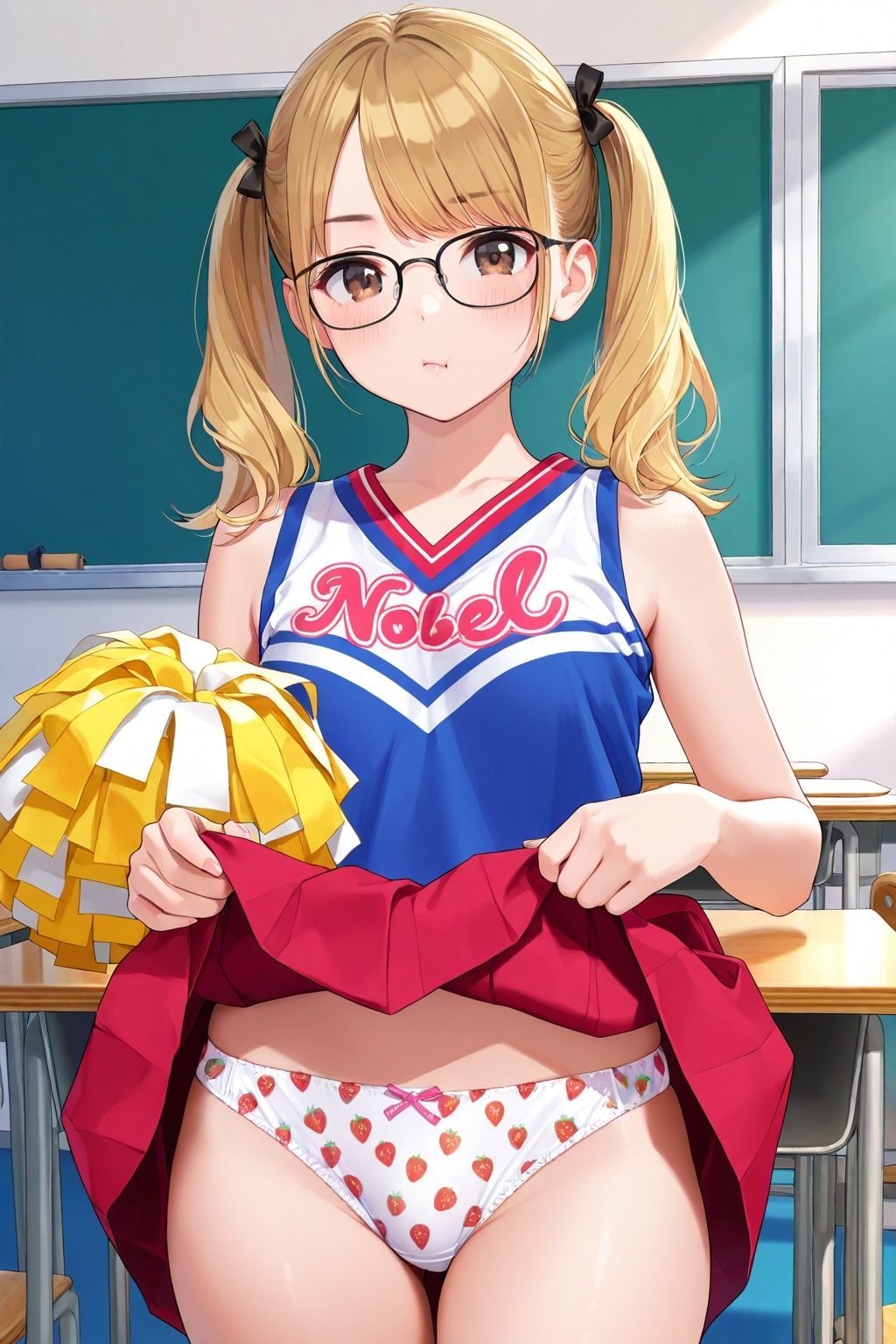 生パンチアガールのたくし上げ＆ハイキックパンチラ - サンプル画像 7