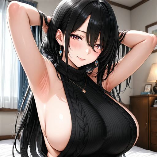 巨乳×セーター - サンプル画像 1