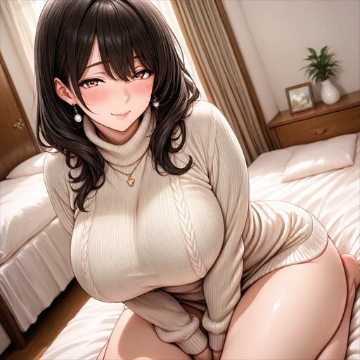 巨乳×セーター - サンプル画像 2