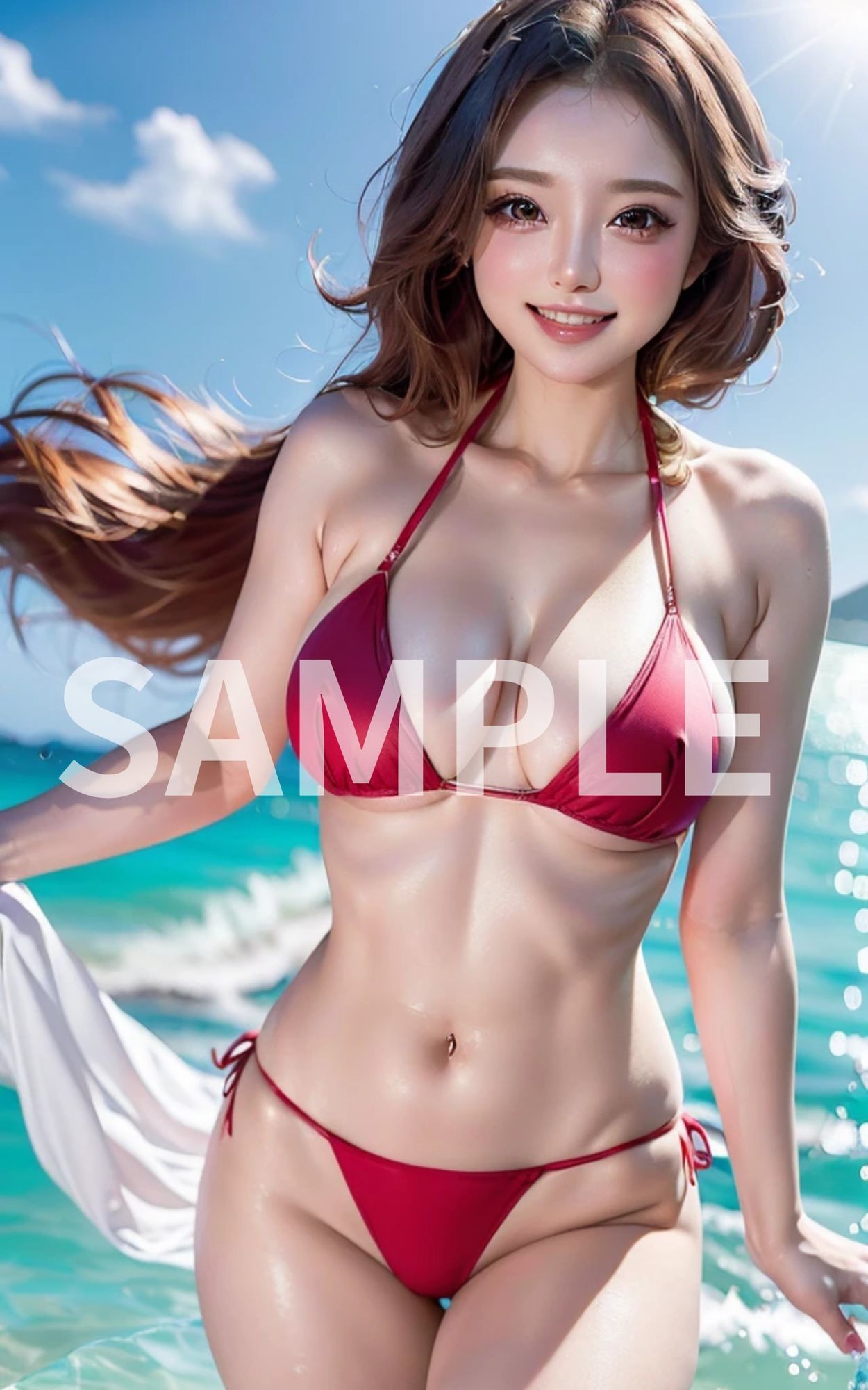 Gyaru Seduction - Bikini ＆ Bedroom - サンプル画像 5
