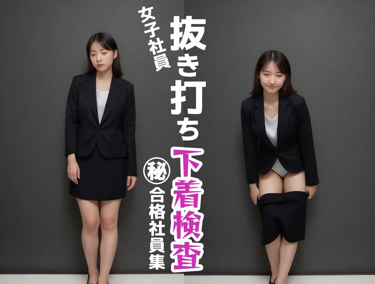 【動画  抜き打ち下着検査】スカートをおろして下着を確認する動画 - サンプル画像 2