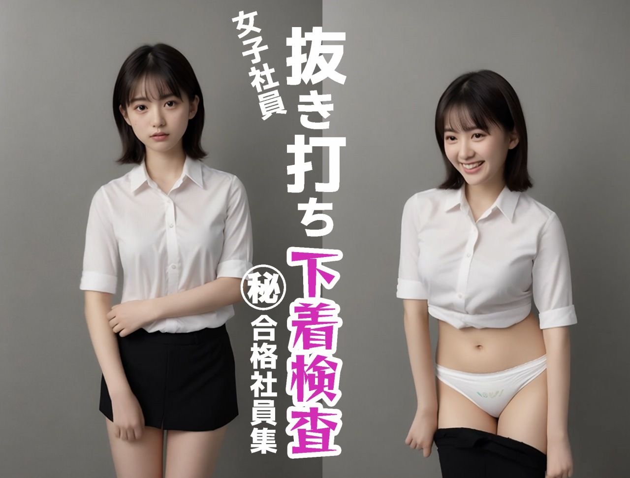 【動画  抜き打ち下着検査】スカートをおろして下着を確認する動画 - サンプル画像 4