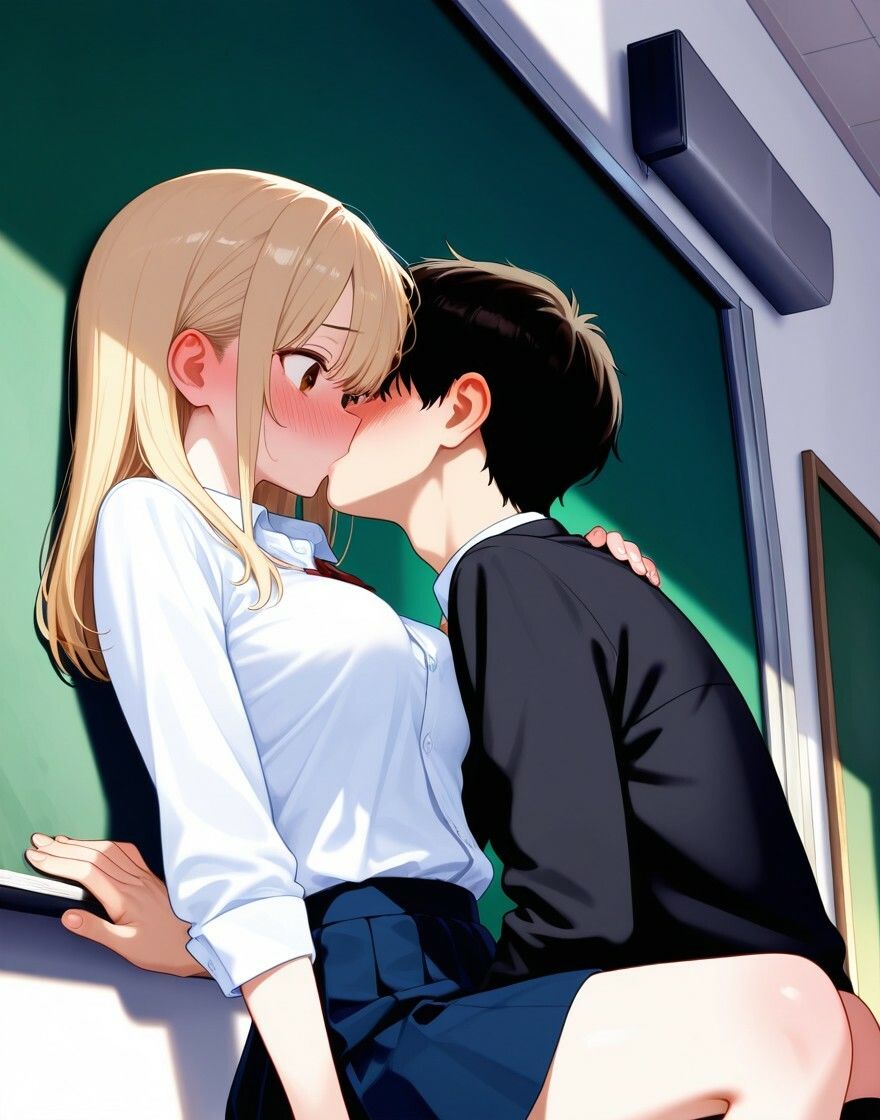 性春学園  ミニスカJ系と体液まみれで絡み合う - サンプル画像 8