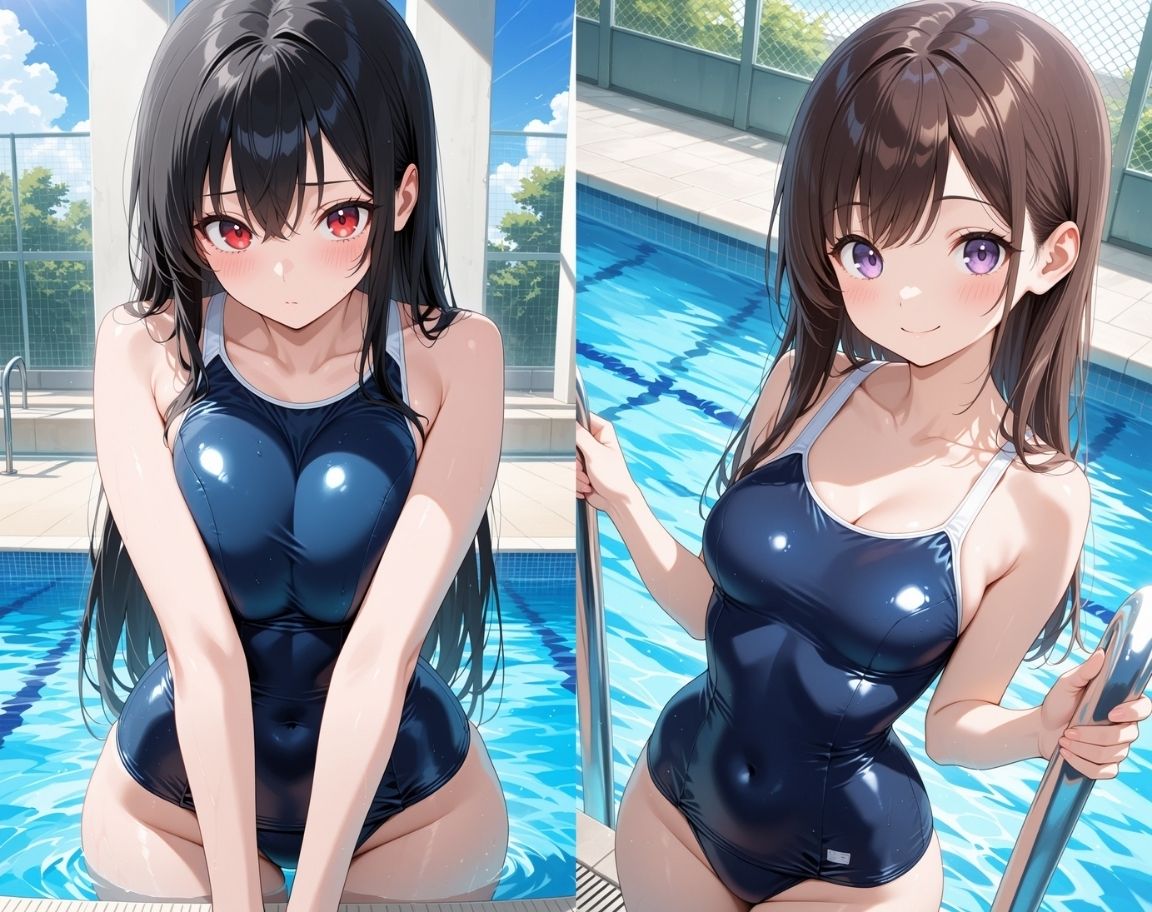 女子校生レ〇プ計画〜スク水女子校生中出し編〜 - サンプル画像 1
