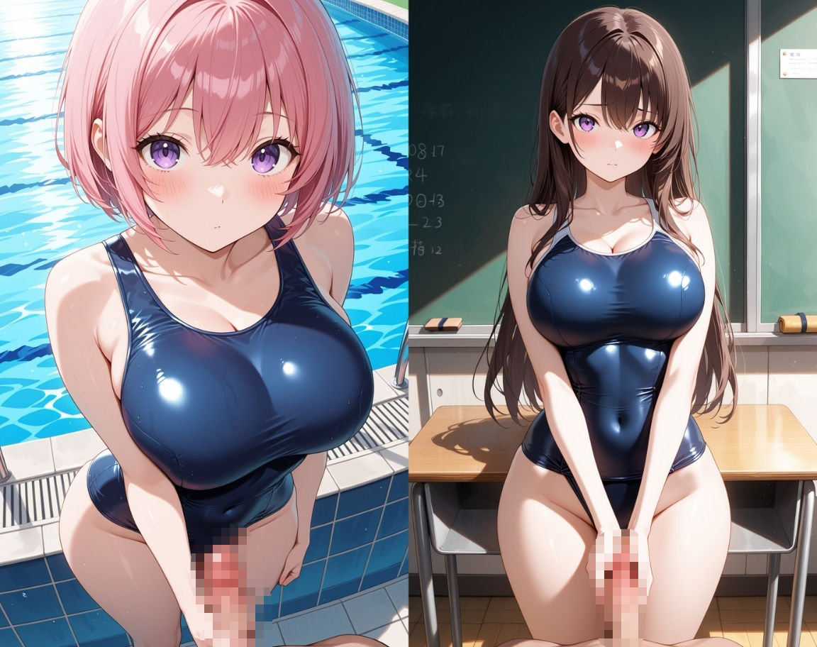 女子校生レ〇プ計画〜スク水女子校生中出し編〜 - サンプル画像 4