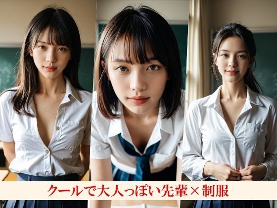 僕のことが好きらしい大人っぽい先輩、夏休み出校日 秘密の思い出作り〜陰毛生えてる美人な先輩は騎乗位が好き〜 - サンプル画像 2