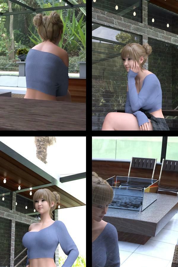 『理想の彼女を3DCGで作ります』から生まれたバーチャルアイドル「一ノ瀬廻里（いちのせめぐり）」のJDモデル風写真集:JDModel_06 - サンプル画像 2