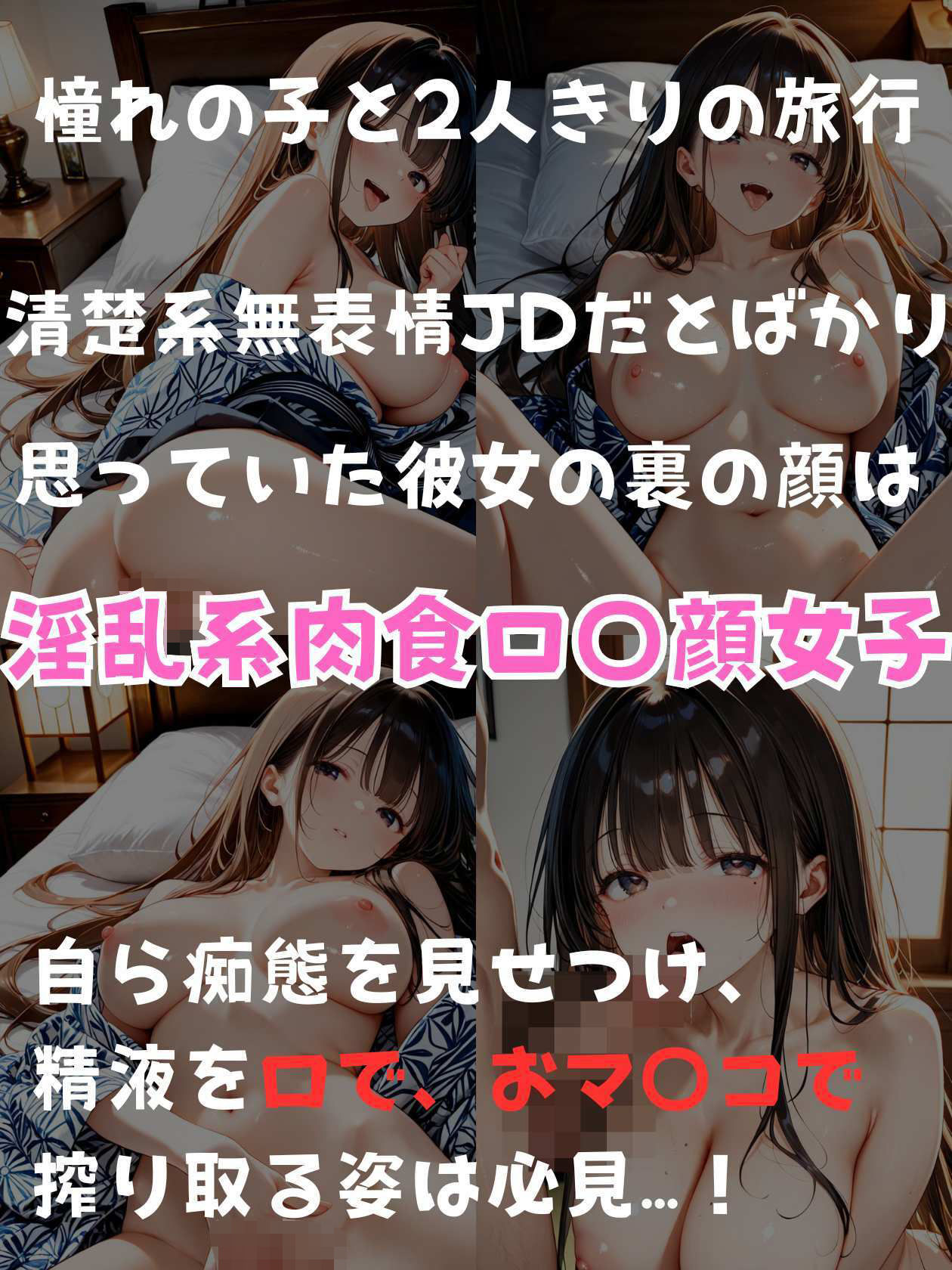 クール系ロ〇JDを旅行に誘ったらチ〇ポ搾り取られる最高のスケベSEXができた話 - サンプル画像 1
