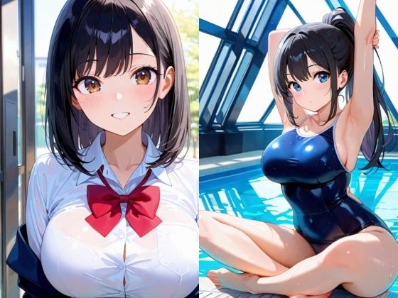 犯られたスク水女子 - サンプル画像 1