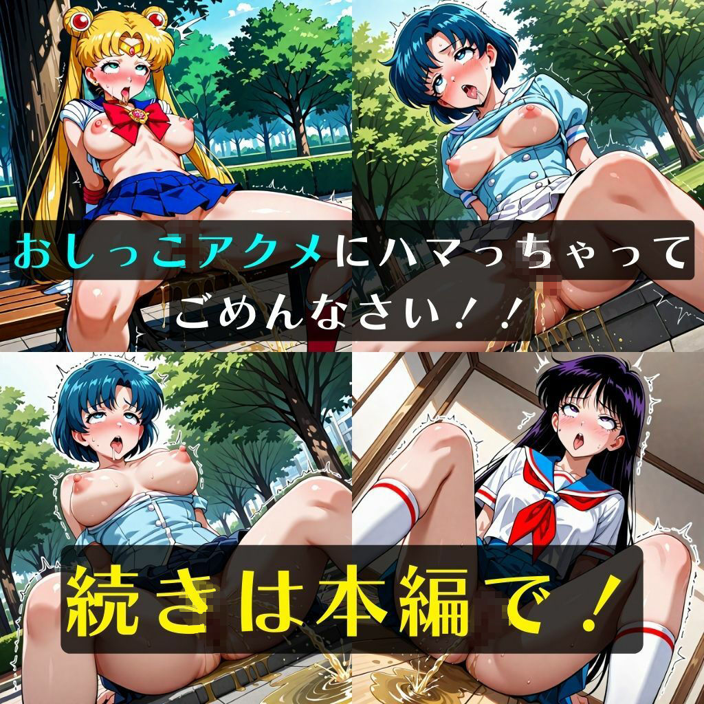 セーラー戦士おしっこガマン失敗！野ション恥辱 - サンプル画像 4