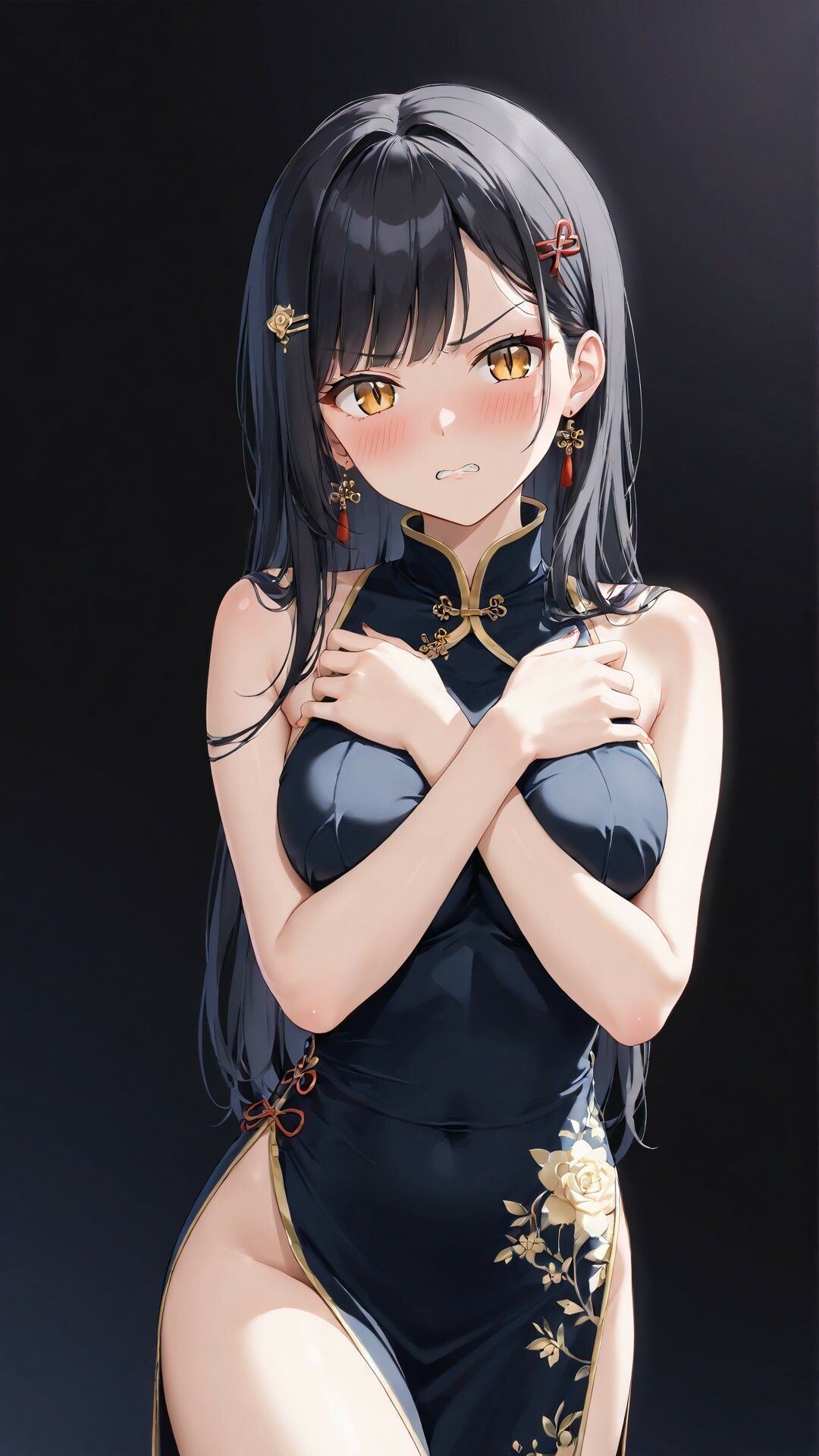 「嫌な顔されながらおっぱい見せてもらう」AIイラスト集 vol.2 - サンプル画像 4