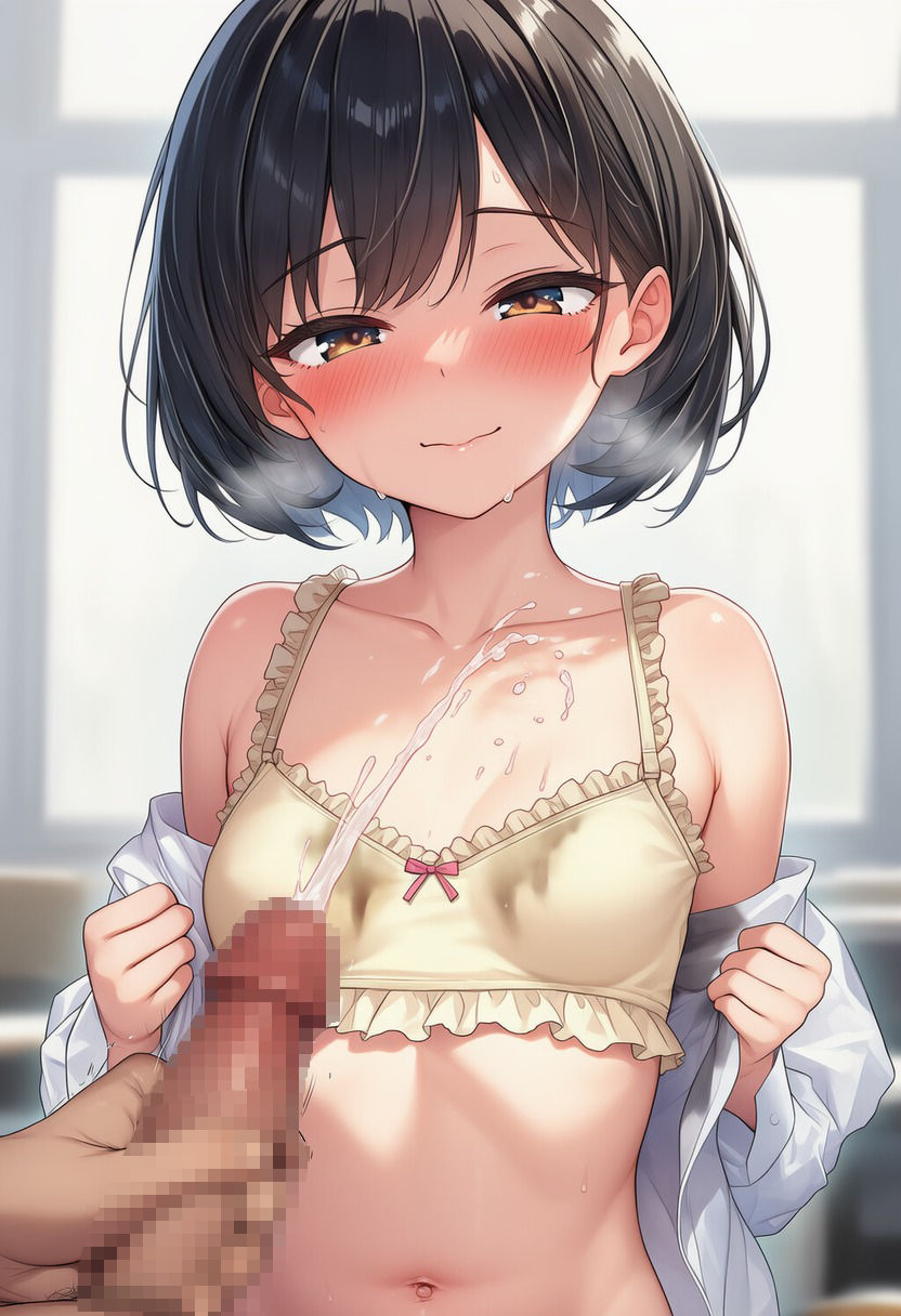 ジ○ニアブラにぶっかけ！（326枚分） - サンプル画像 3